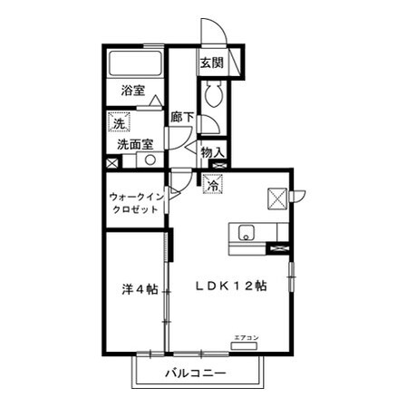 花水木F棟の物件間取画像